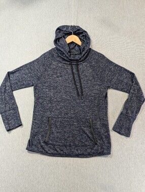 Marc New York Performance Hoodie Men's Large Blue Black Soft Lightweight